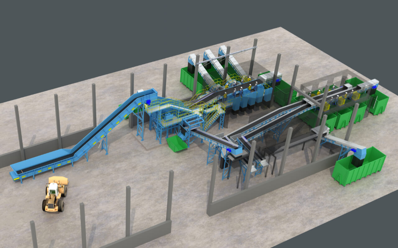 Solid Waste Management Solutions - Scrap Metal Sorting Line