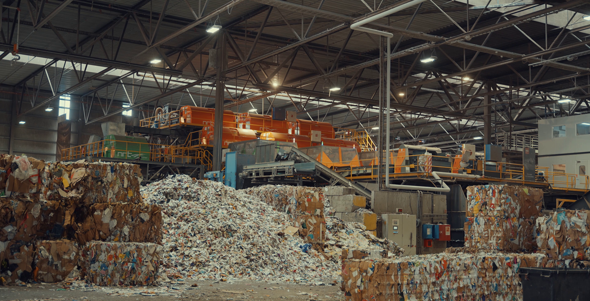 paper sorting line in norway
