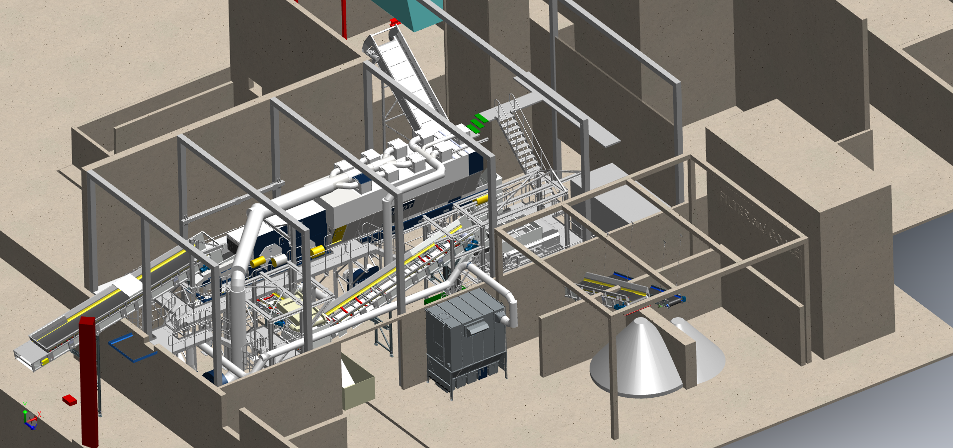 Ekokaari sorting line layout